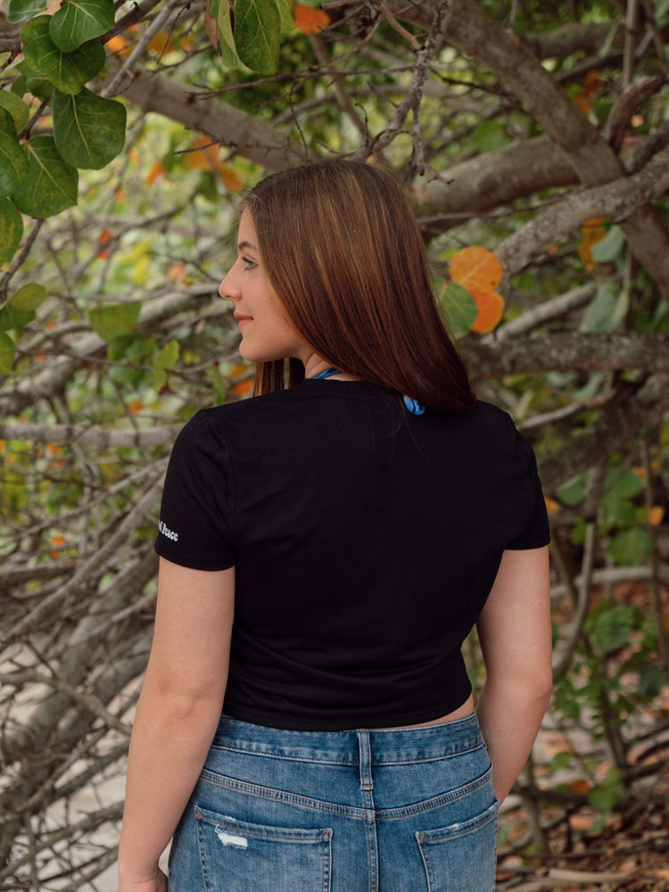 Women's Little Peace Flowy Cropped Tee