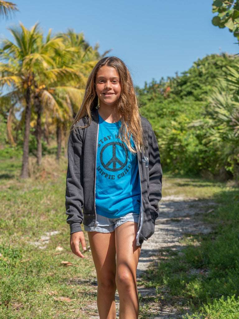 Youth Double Hang Loose Zip Hoodie