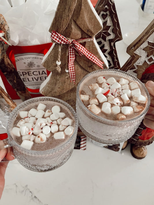 Protein Peppermint Bark Hot Cocoa