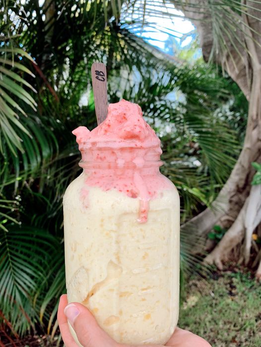 Pineapple-Strawberry-Vanilla Summertime Protein Shake