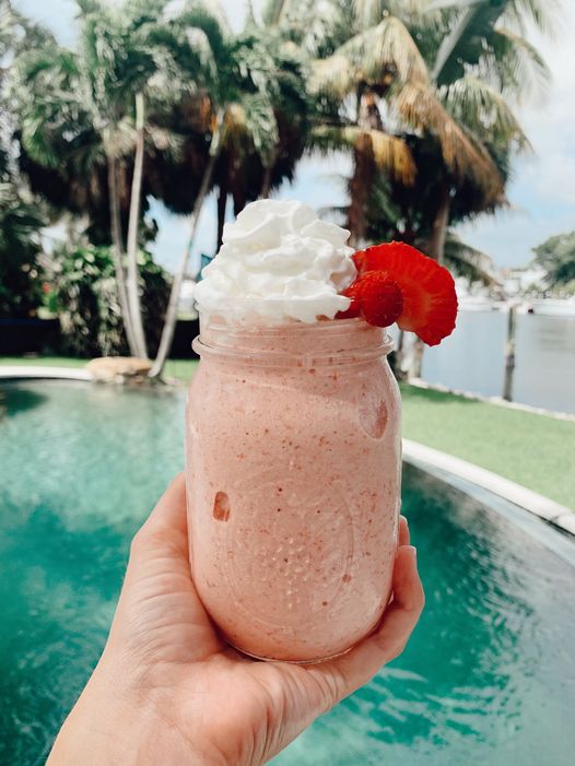 Strawberry-Pineapple-Peach Paradise Shake