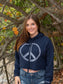 Women's Giant Peace Cropped Pullover Hoodie