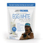 Jay Robb vanilla flavored egg white protein package on a white background