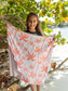 Full Size Sunscreen Towel Coral Palm Tree