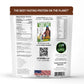Protein powder package with Jay Robb branding and nutrition information