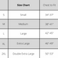 Mens G.O.P. Henley Size Chart