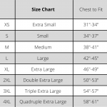 Size Chart Unisex No Worries Tee